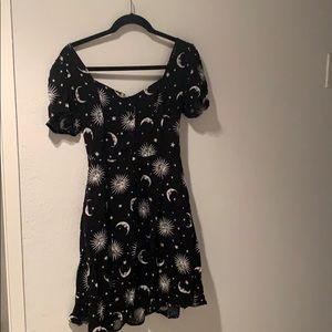 Sun/Moon Skater Dress